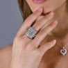 Кольцо No name 3,46 ct Round Cut Diamonds & White Gold(32700) №3
