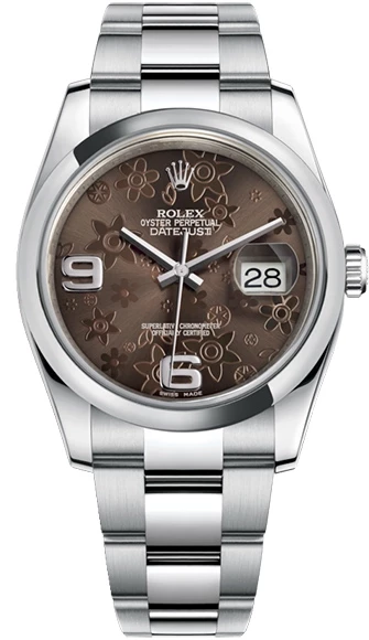 Швейцарские часы Rolex DateJust Bronze Floral Motif 116200(16615) №2