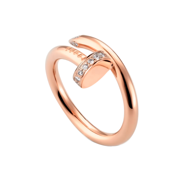 Кольцо Cartier Juste Un Clou Rose Gold Diamonds CRB4094852(21470) №4