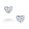 Пусеты GIA 1,00 CT G/VS1 - 1,00 CT G/VS2 Heart Cut DIAMONDS(21369) №1