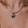 Колье No name с изумрудом 3,60 ct Strong Bluish Green/SI1 и бриллиантами(28309) №3