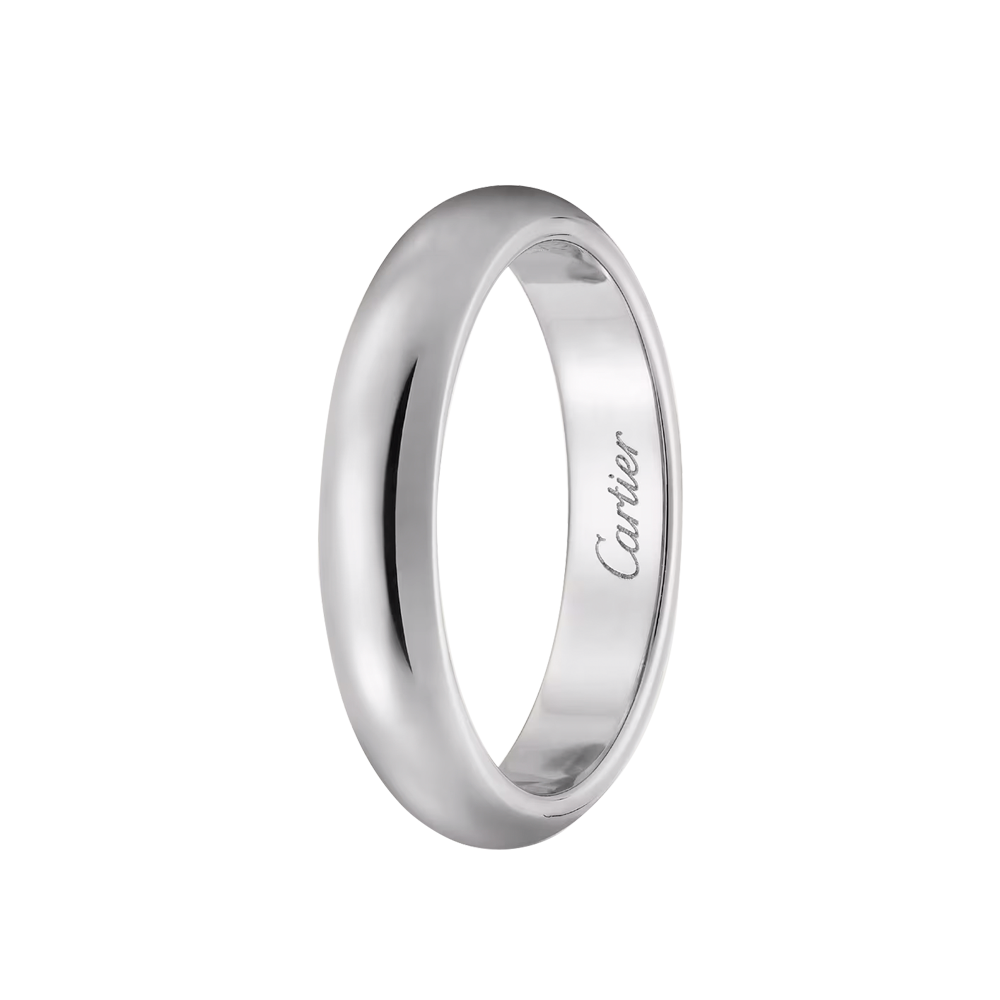 Кольцо Cartier 1895 wedding band 4 mm platinum CRB4036853(25491) №4