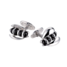 Запонки De Grisogono Black Enamel White Gold Bee(13121) №1