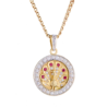 Подвеска No name Peacock Yellow Gold & Diamonds& Rubies(56390) №1