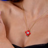 Подвеска Louis Vuitton Fine Jewelry Vivienne Red Lacquer Q93801(12964) №3