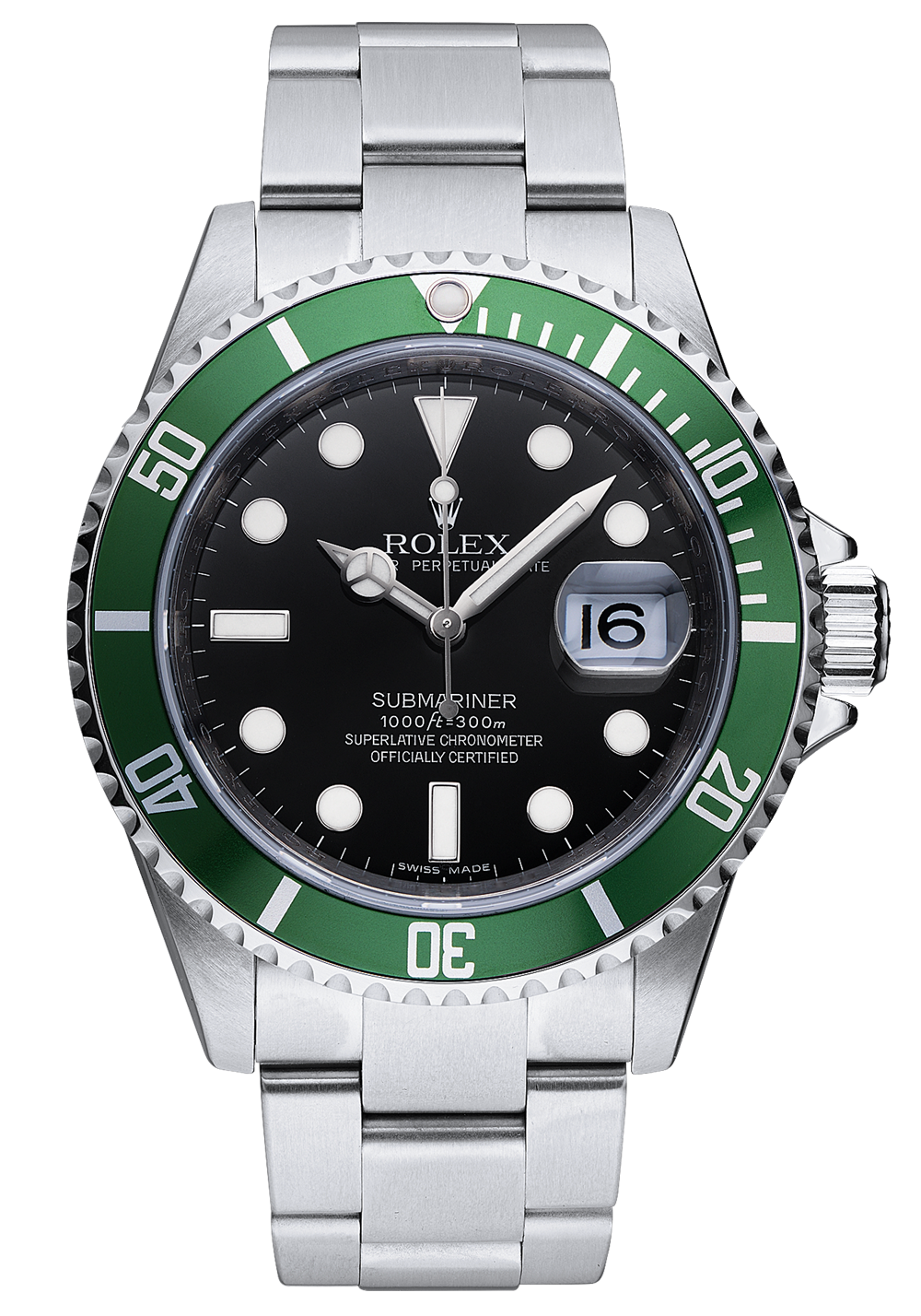 Швейцарские часы Rolex Submariner Date "Kermit" 40 mm 16610LV(15490) №5