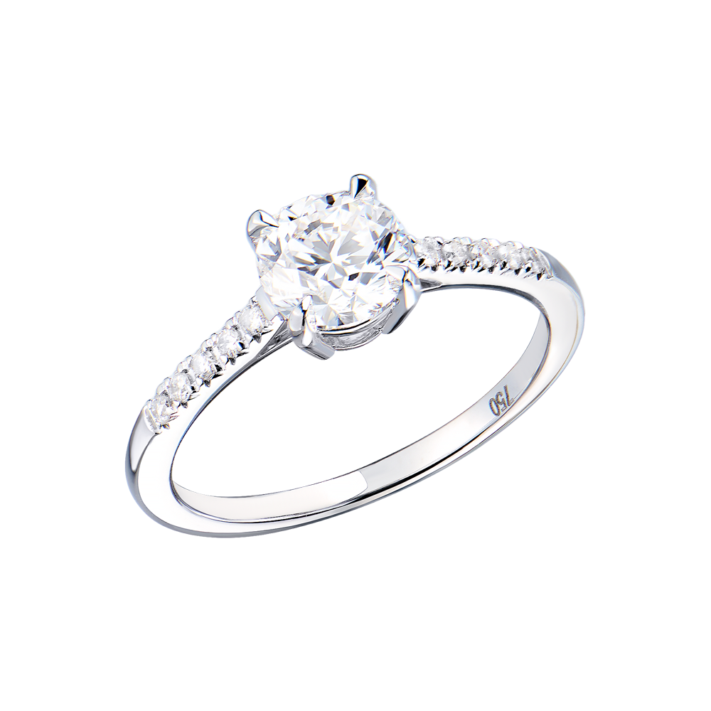 Кольцо Ralfdiamonds 1,02 ct E/VS2 Round Cut Diamonds & White Gold RDR(55459) №2