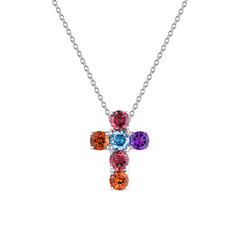 Крест Pasquale Bruni Multigemstone White Gold Cross(25554) №2