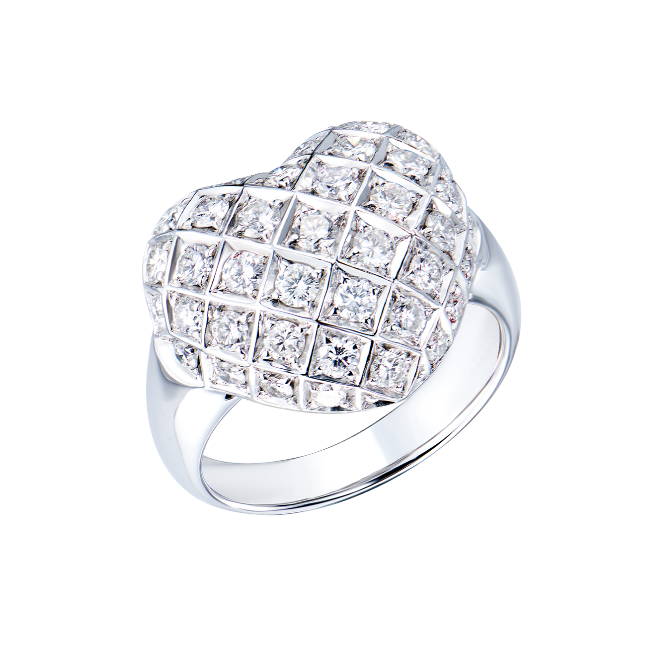 Кольцо No name White Gold Heart 1,50 ct Diamonds(56429) №3