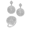 Комплект Garbo White Gold Diamond Pave 4.71 ct Set(18621) №1