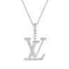 Подвеска No name в стиле Louis Vuitton LV Medium Pendant White Gold And Diamonds(55393) №1