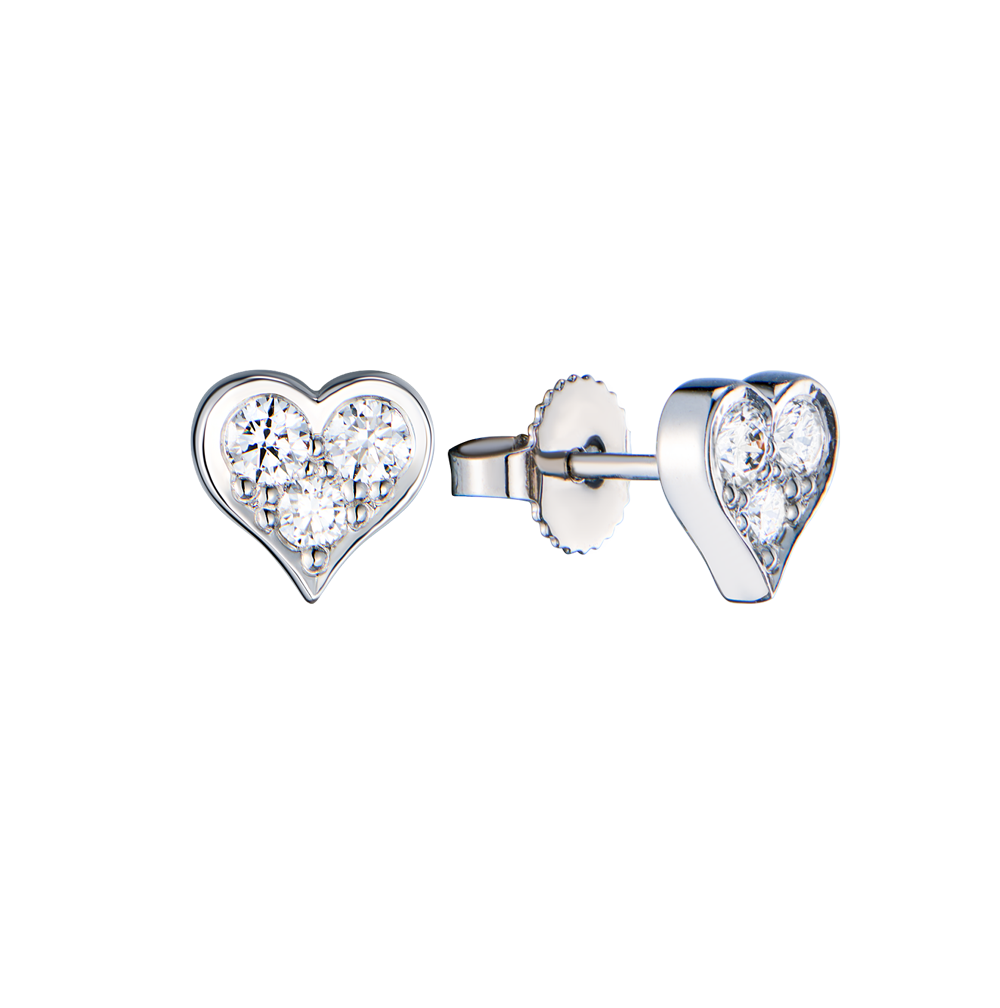 Пусеты Tiffany & Co Hearts in Platinum Diamonds 0,37 ct(56434) №2