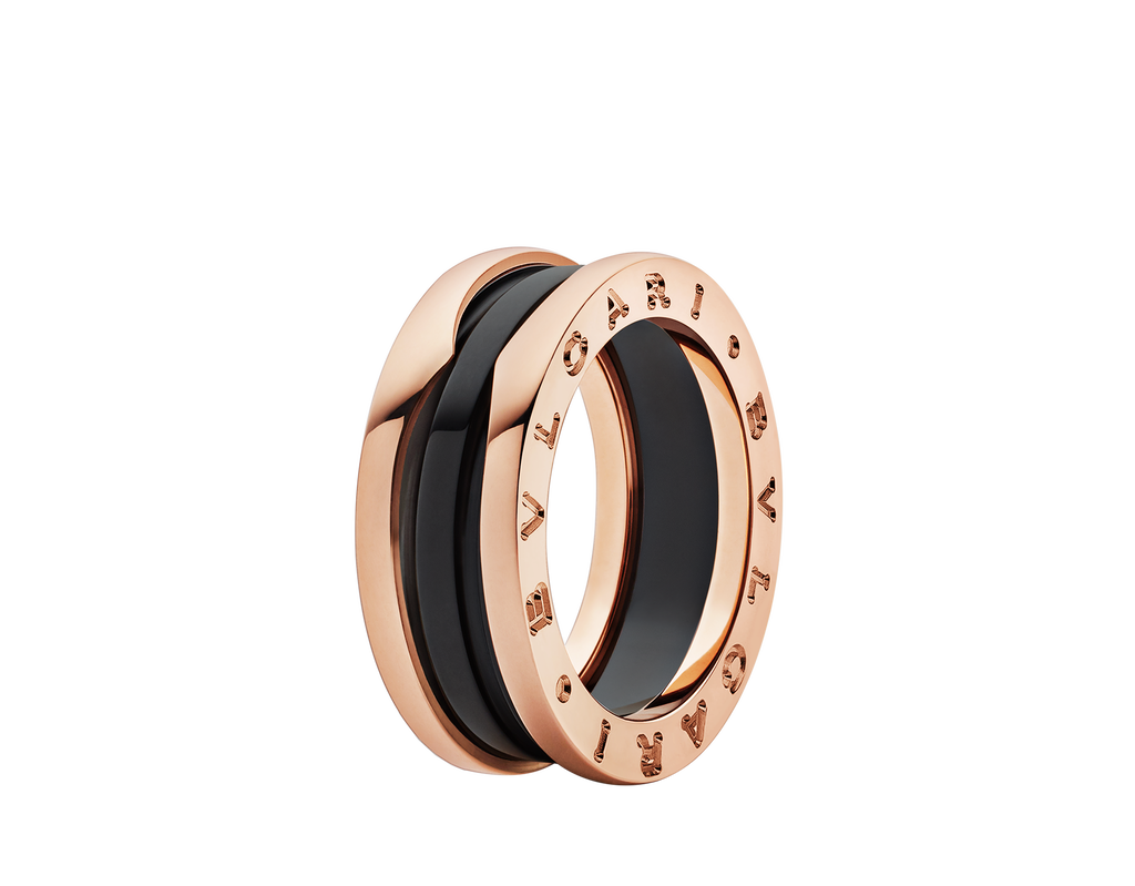 Кольцо Bvlgari B.Zero1 Black Ceramic Rose Gold 347046(25542) №2