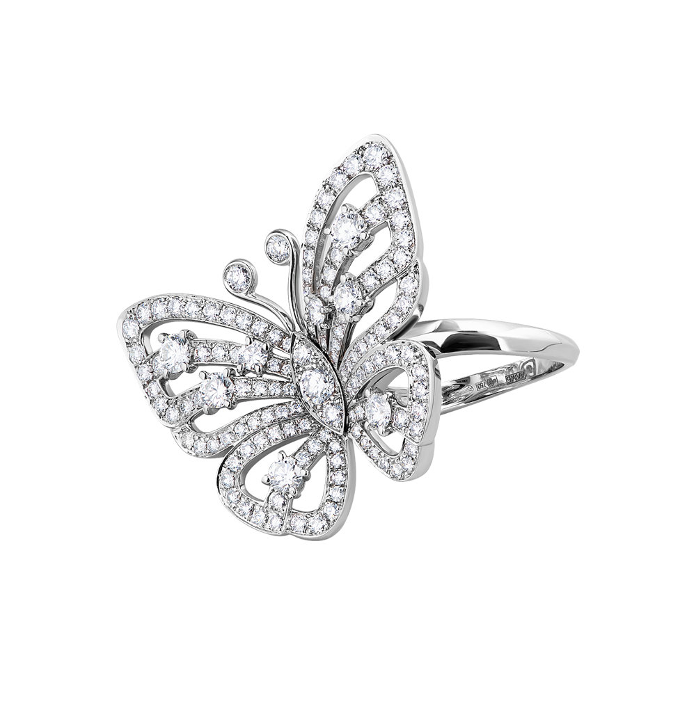 Кольцо Van Cleef & Arpels Flying Butterfly Between Finger White Gold VCARA13500(25560) №2