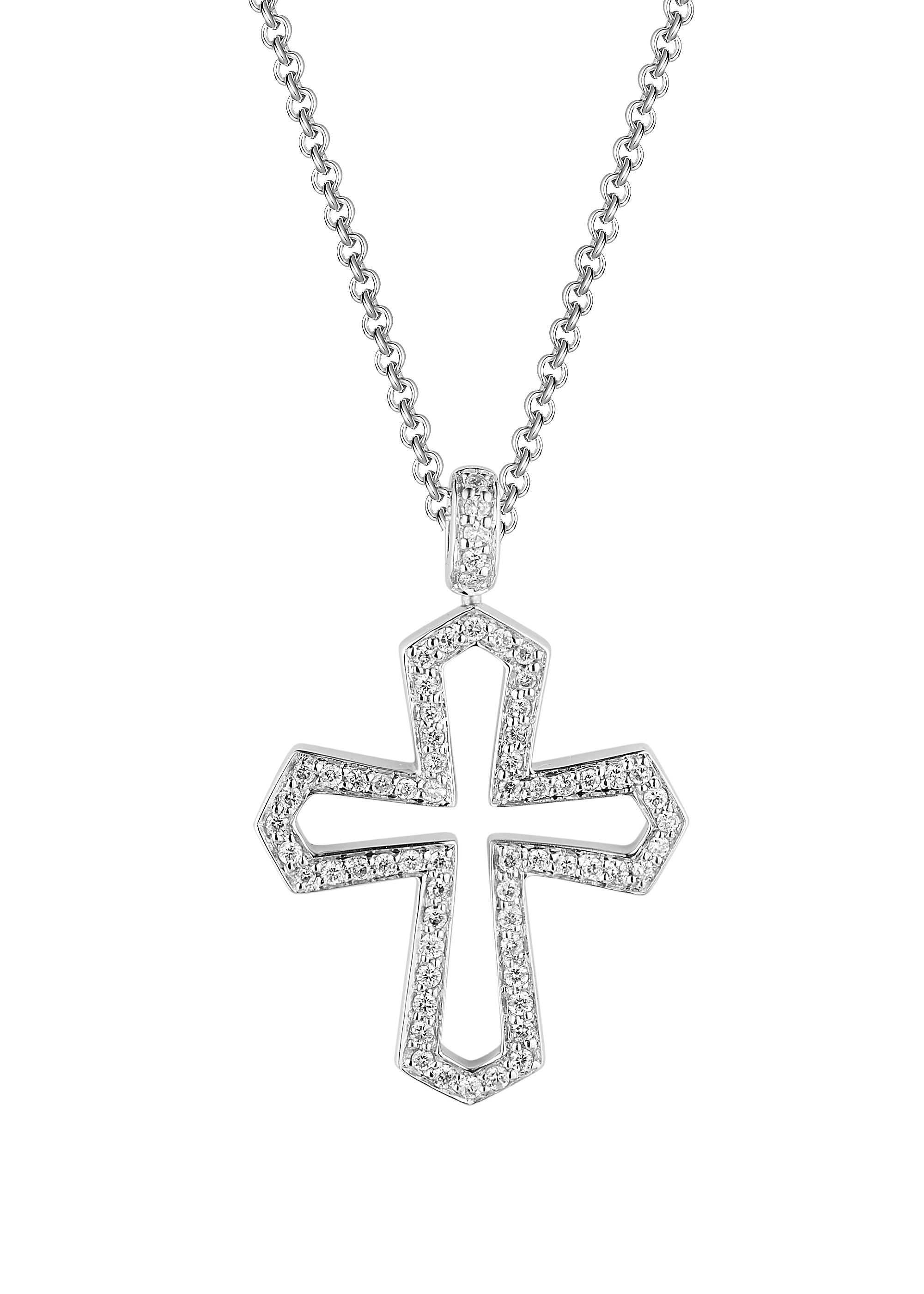 Крест Gavello Whie Gold & Diamonds(13173) №4