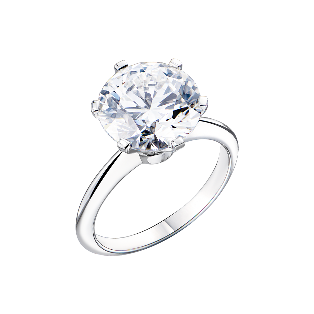Кольцо HRD Antwerp 5,24 ct F/VS2 Ex/Ex/Ex Round Cut Diamond(55175) №3