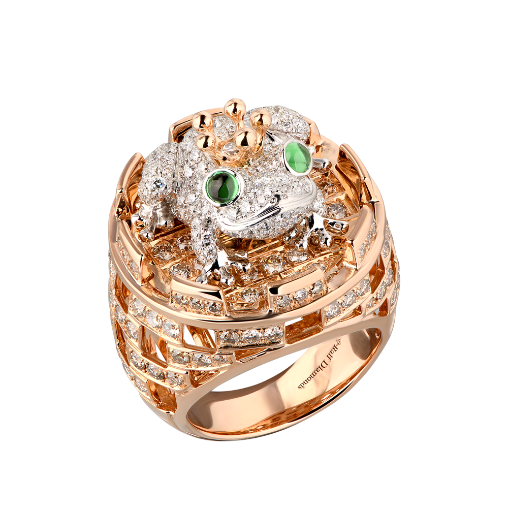 Кольцо Ralfdiamonds Rose Gold & Diamonds Frog RDR(20732) №4