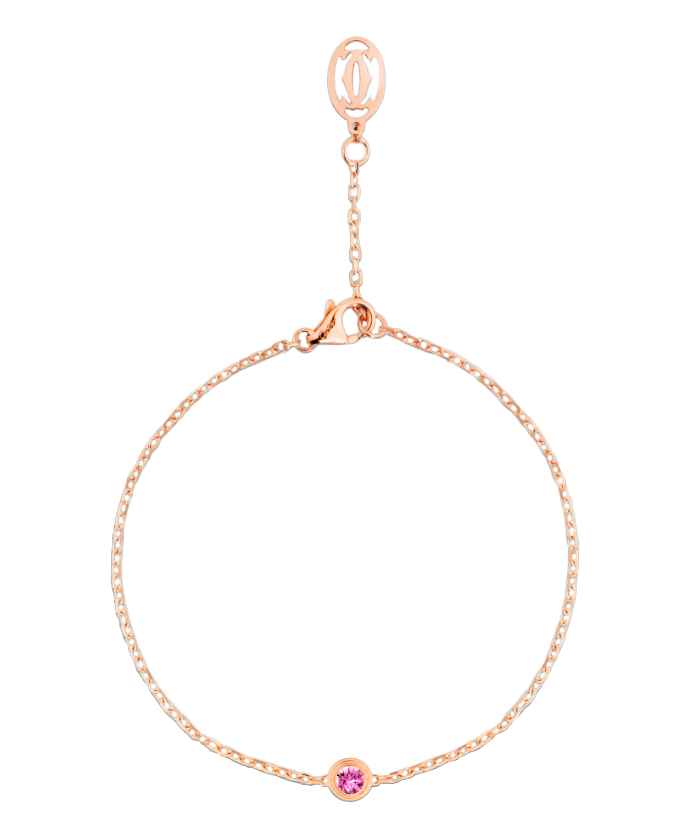 Браслет Cartier d'Amour rose gold pink sapphire B6037300(17300) №4