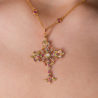 Крест Ralfdiamonds Multicolor Diamonds Chrysolite Rubies Sapphires RDP(17409) №3