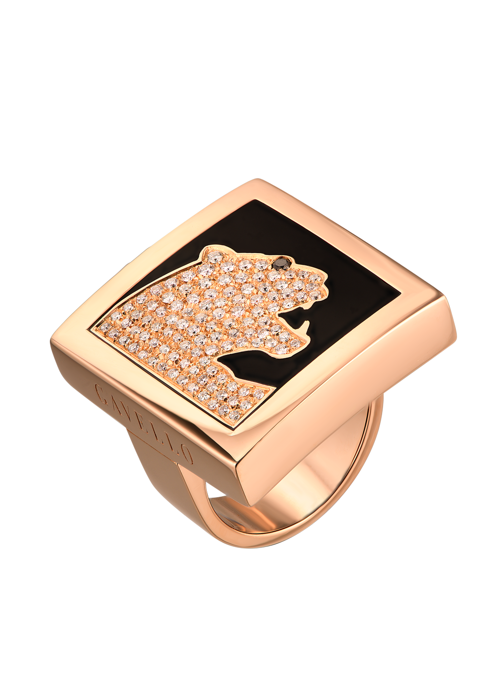 Кольцо Gavello Rose Gold Onyx & Diamonds(15013) №5