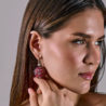 Серьги Jacob&Co Ball Drop Earrings Pink Tourmaline(50267) №3