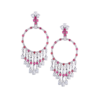 Серьги Graff Gypsy earrings with Diamonds & Rubies GE8772(19989) №1