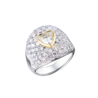 Кольцо No name 1,07 ct L/SI1 Heart Cut Diamond & White Gold(56439) №1