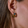 Серьги No name Multigemstone & Yellow Gold(46756) №3