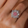 Кольцо GIA 1,01 ct Cushion Cut Faint Pink/SI1(24420) №3